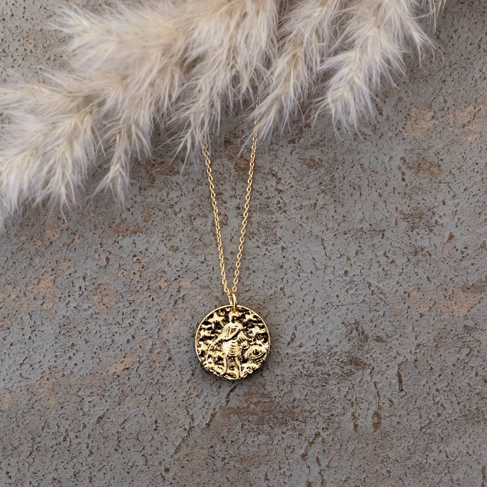aquarius zodiac necklace