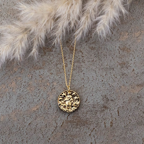 aquarius zodiac necklace