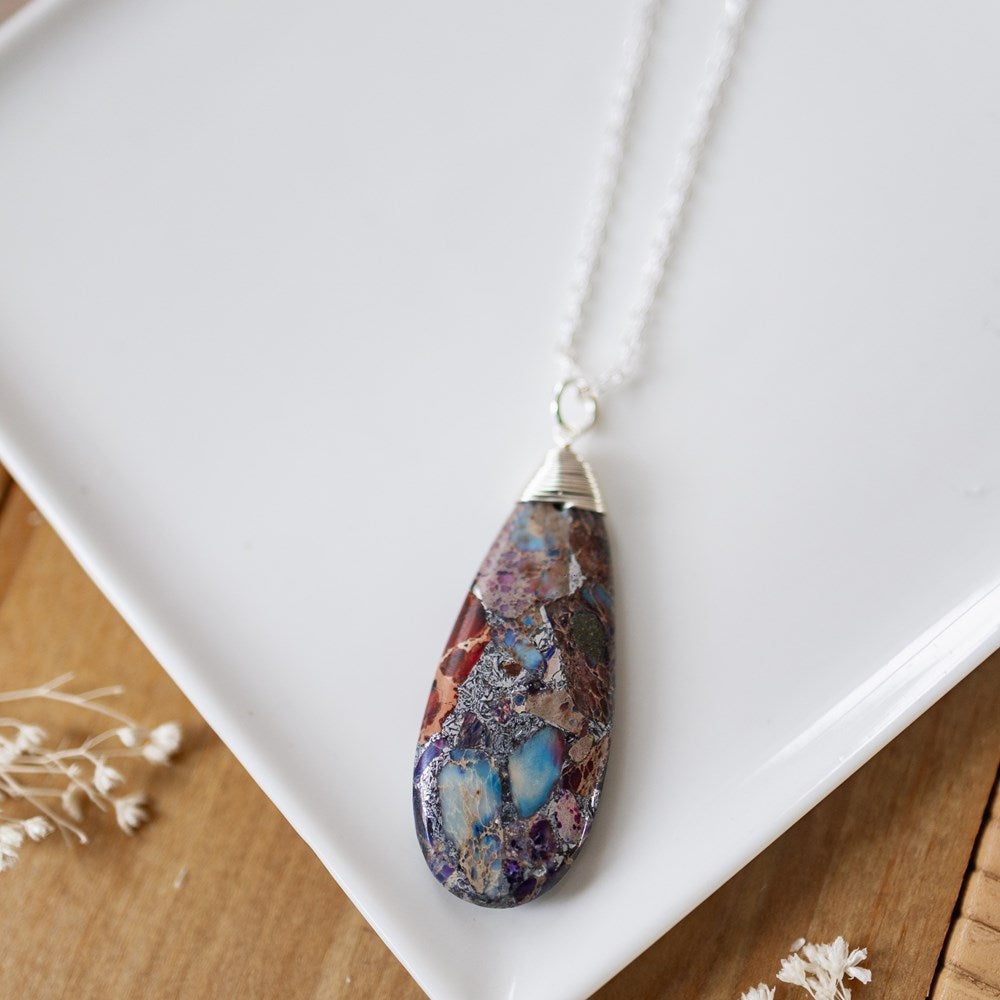 cora necklace-purple