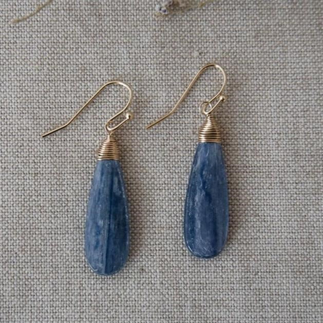 dark seas earrings-kyanite