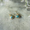 Dhana Earrings-copper turquoise