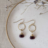 folklore earrings-purple