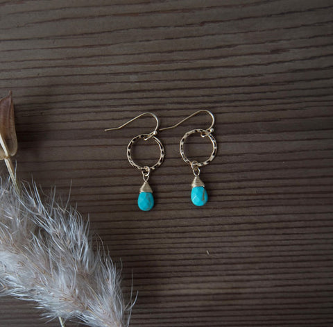 folklore earrings-turquoise