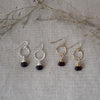 folklore earrings-purple
