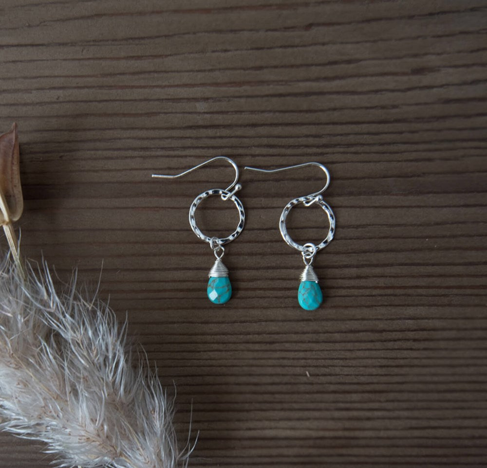 folklore earrings-turquoise