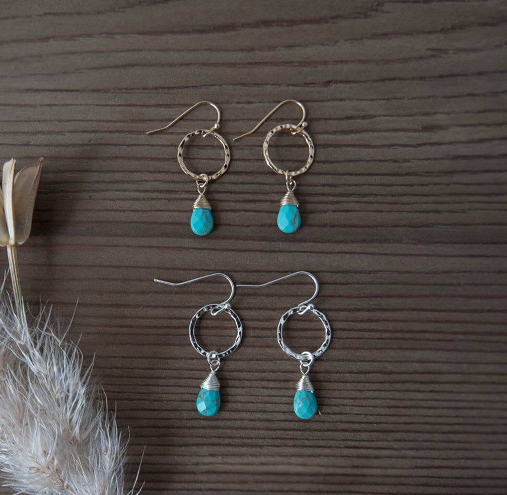 folklore earrings-turquoise