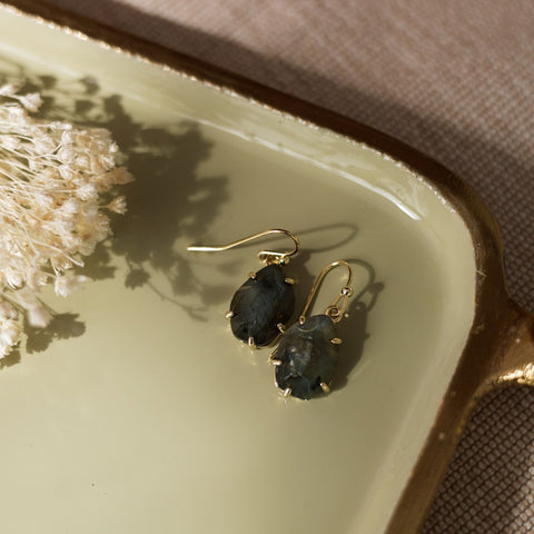 haven earrings-labradorite