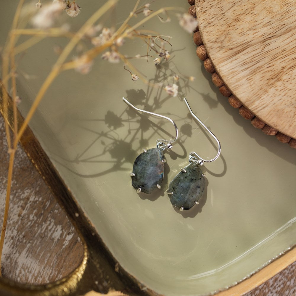 haven earrings-labradorite