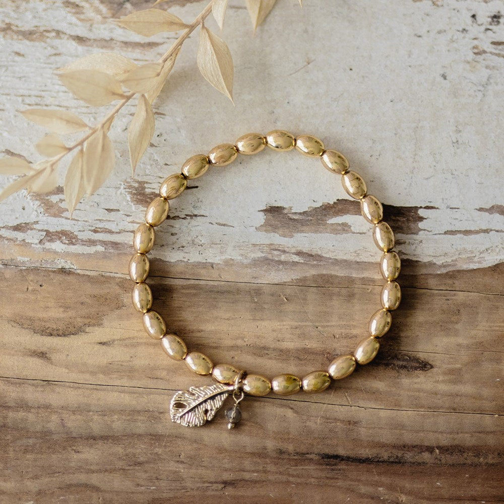 heron bracelet-smokey