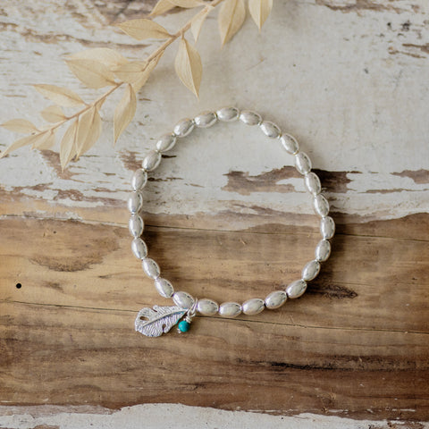 heron bracelet-turquoise