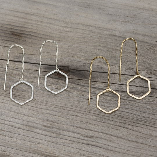 octavia threader earrings