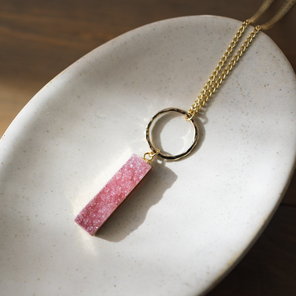 janaka necklace-pink