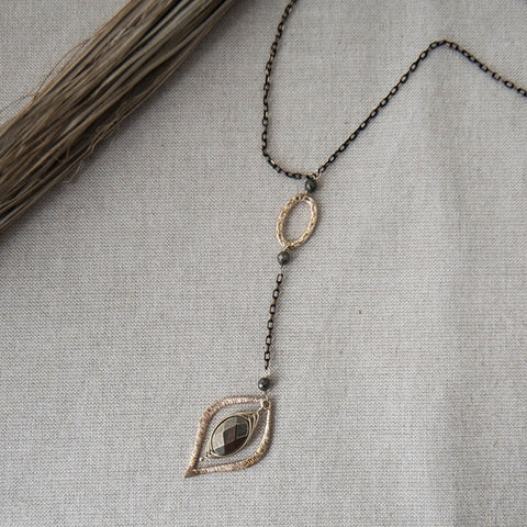 lennox necklace-pyrite