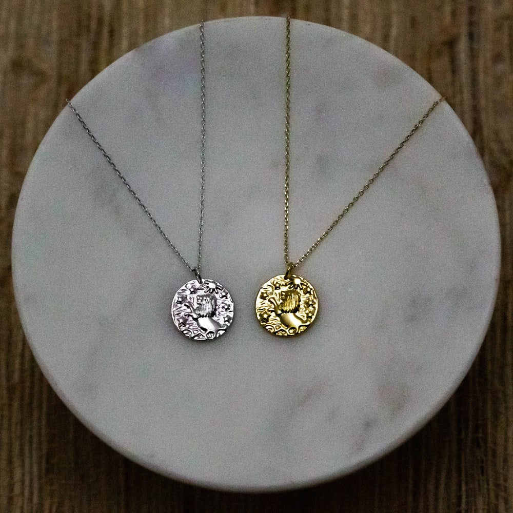 leo zodiac necklace