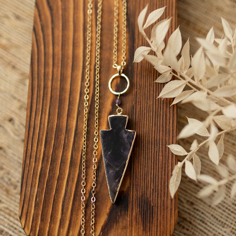 liberty necklace-amethyst