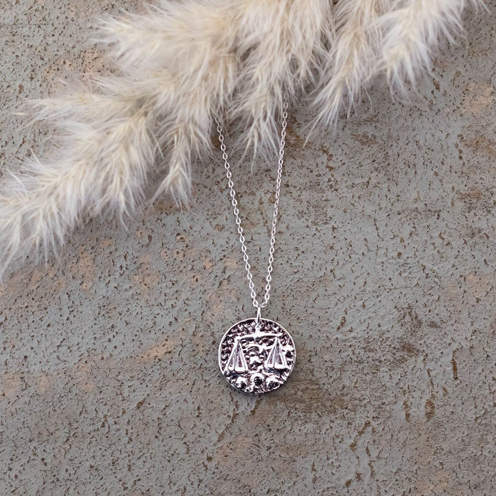 libra zodiac necklace