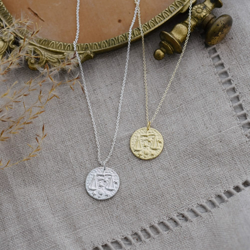 libra zodiac necklace