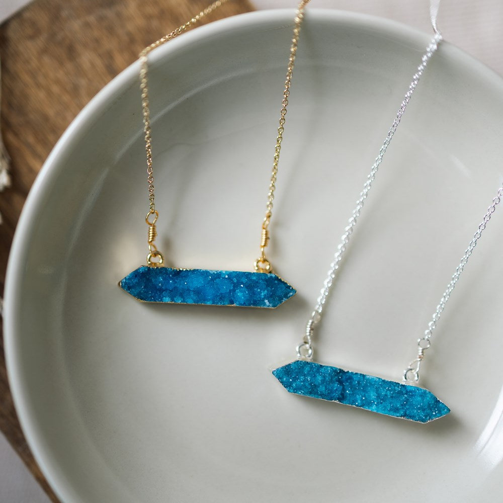 luminance necklace-aqua