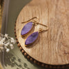 moon dance earrings-purple