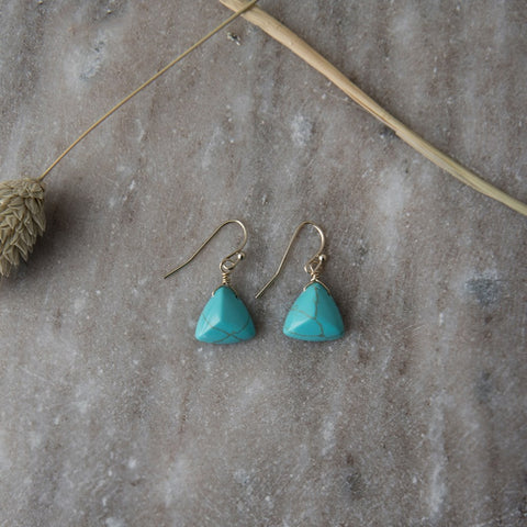 north shore earrings-turquoise