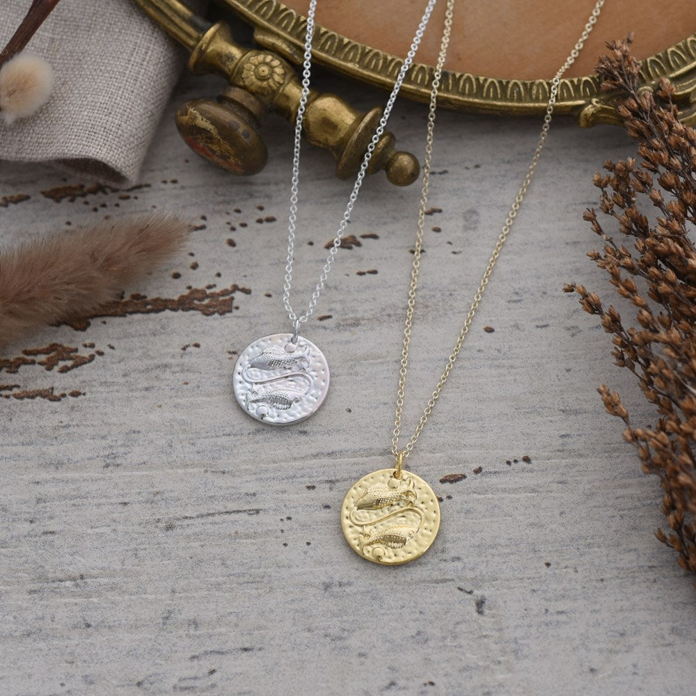 pisces zodiac necklace