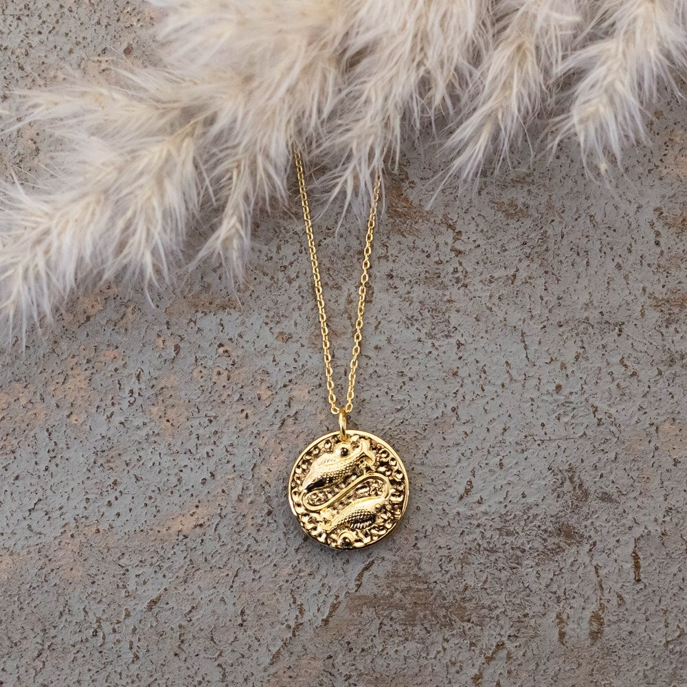 pisces zodiac necklace