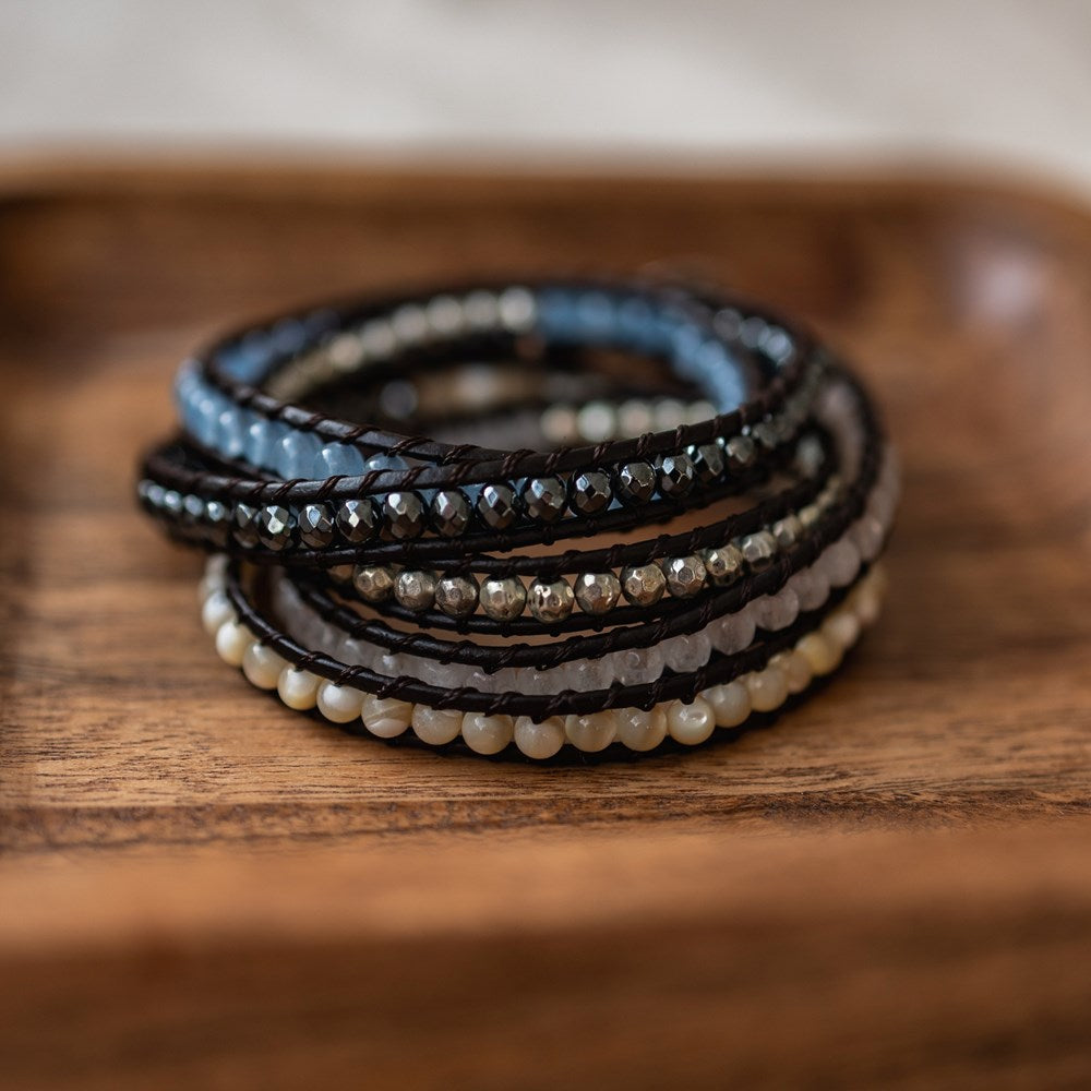 slate wrap bracelet