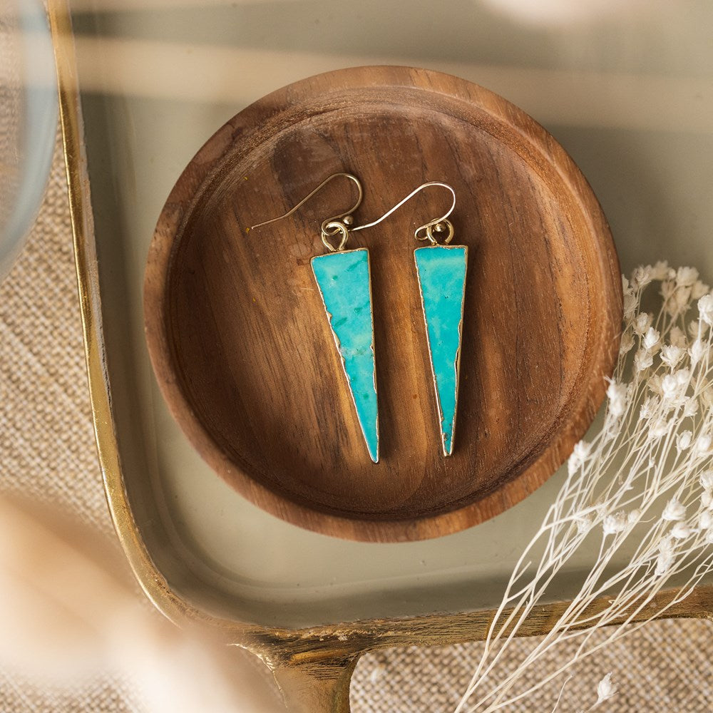 symmetry earrings-turquoise
