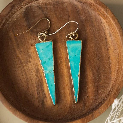 symmetry earrings-turquoise