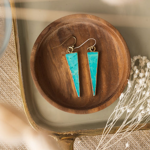 symmetry earrings-turquoise
