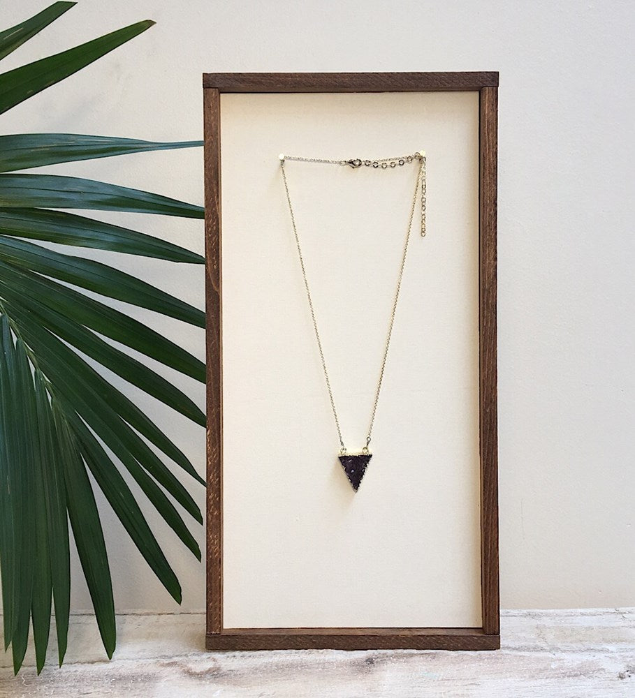 trinity necklace-purple