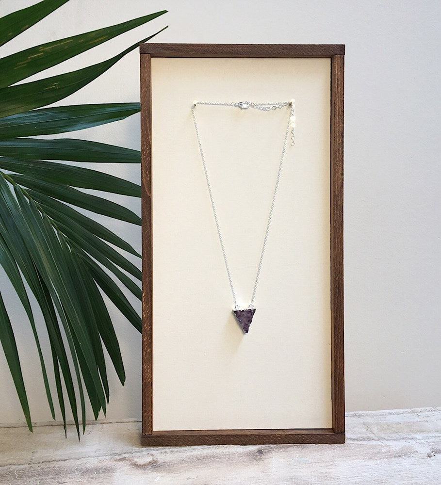 trinity necklace-purple