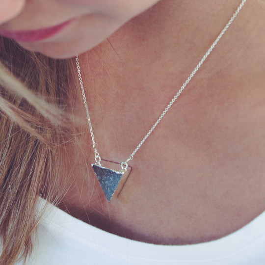 trinity necklace-purple