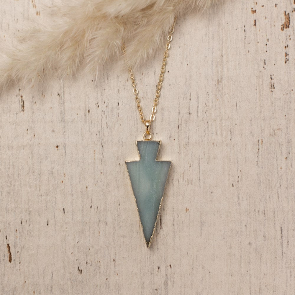 uplift necklace large-aqua