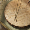 wishbone necklace small