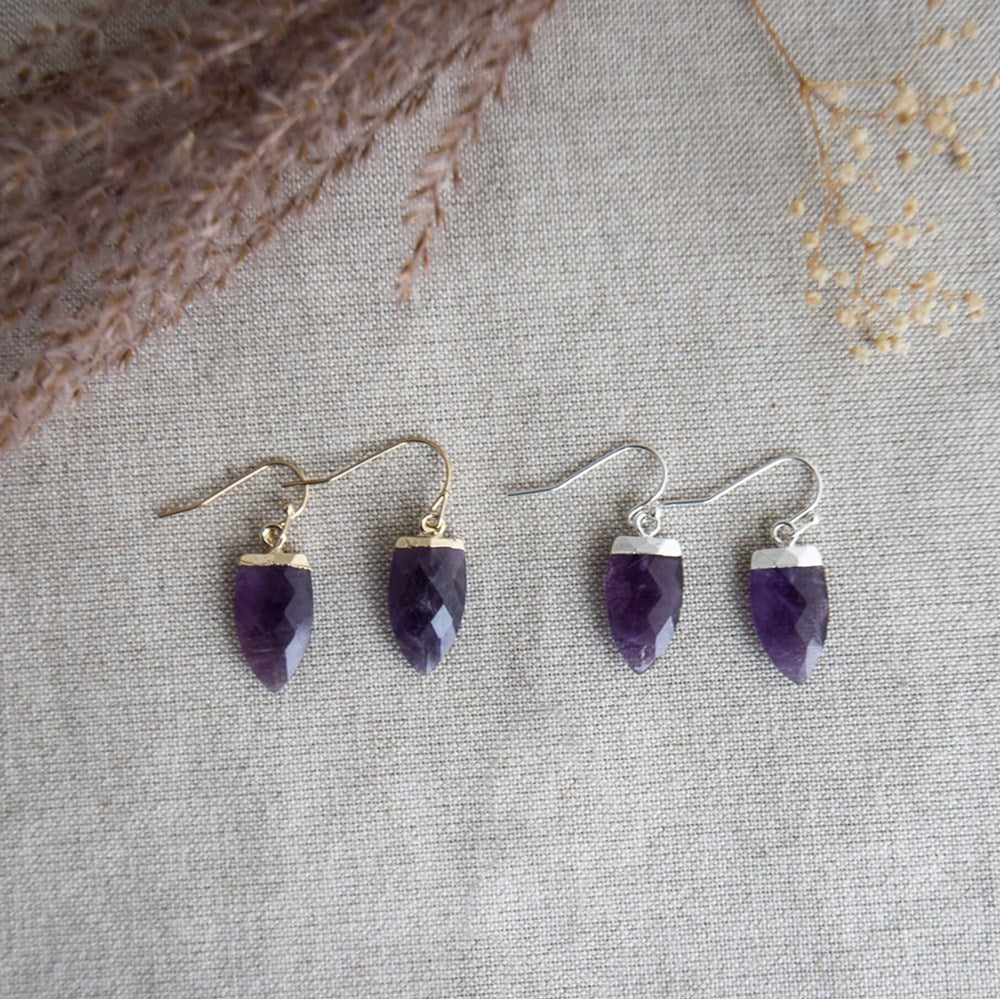 micah earrings-amethyst