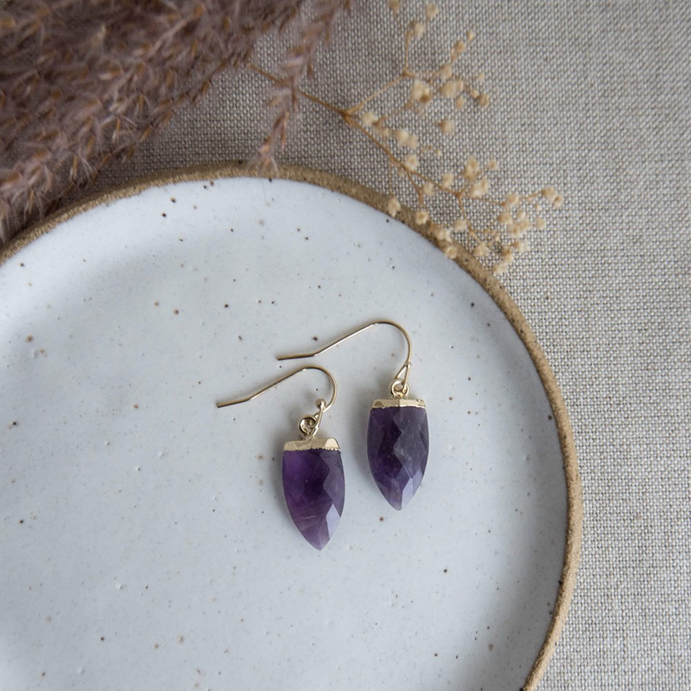 micah earrings-amethyst