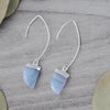 sierra earrings-blue lace agate