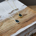stone fleck necklace-labradorite