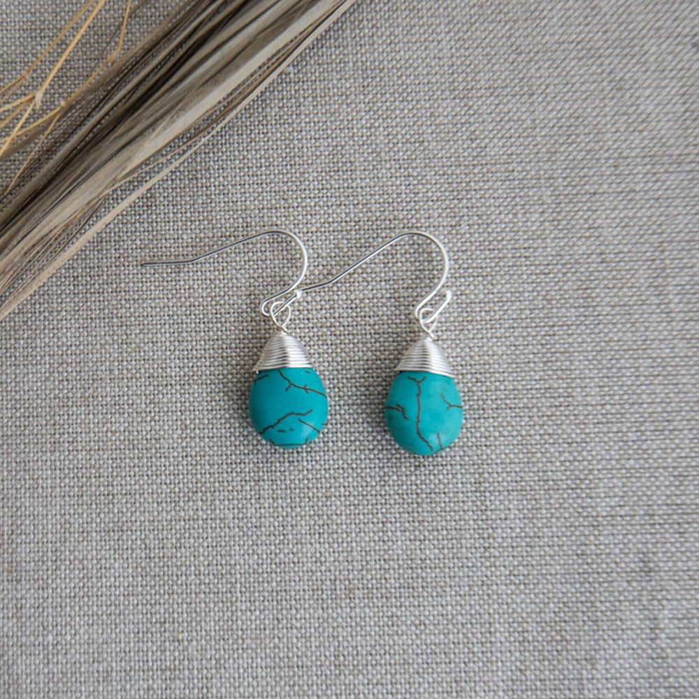 terra earrings-turquoise