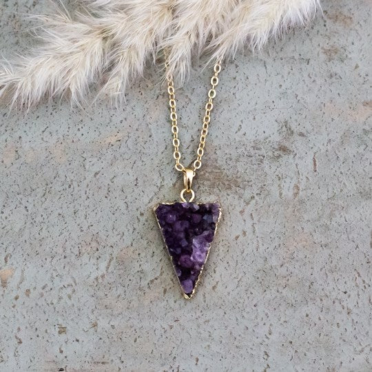 thelma necklace-purple