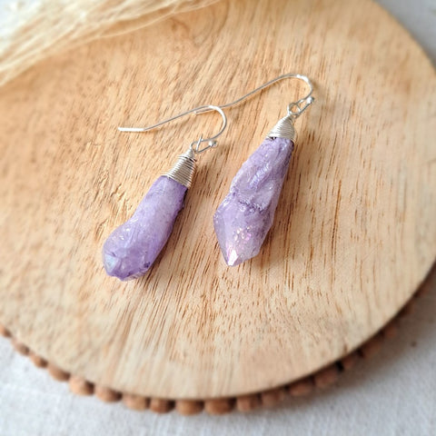 arctic earrings-purple