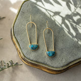 Aayra Earrings-copper turquoise