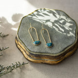 Aayra Earrings-copper turquoise