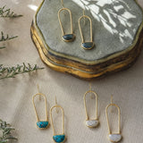Aayra Earrings-labradorite