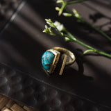 Aayra Ring-copper turquoise