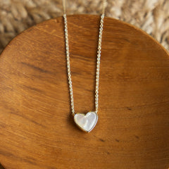 all your heart necklace-mother of pearl