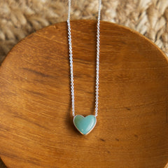 all your heart necklace-amazonite