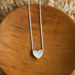 all your heart necklace-mother of pearl