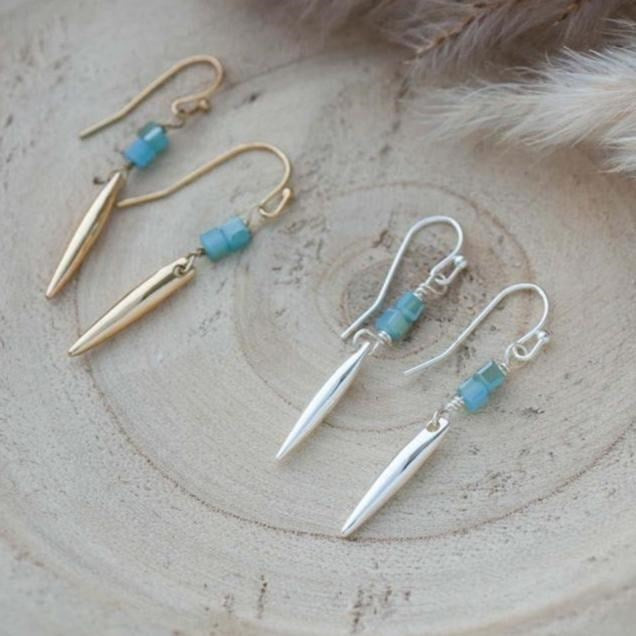 altruism earrings-aqua